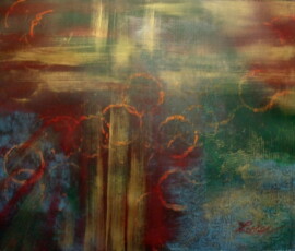 AFFIRMATION- This was painting was done while holding gratitude in my heart so I call the bubbles, bubbles of gratitude.