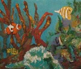 THE PEACEFUL AQUARIUM-Having an aquarium is something that brings tranquility into your home....and so does this painting!