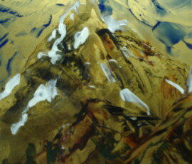 ANGEL MOUNTAIN-The angel showed up hovering over the mountain