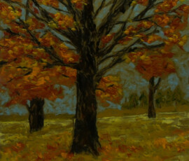 FALL COLOURS- This painting has the feeling of fall in the North