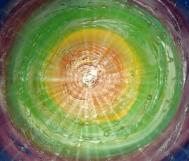 GOING HOME-This painting depicts what I think the journey to heaven will look like.