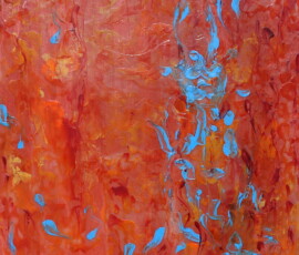 PEOPLE IN HELL WANT ICE WATER- If you slow down and look into the painting you can see the face of suffering