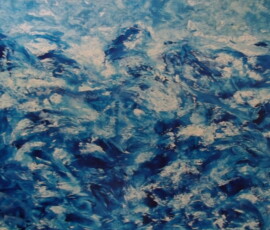 THE PERFECT STORM-The perfect storm is usually related to tragedy but this painting is about the movement of the ocean.