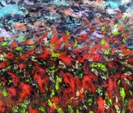 THE FIGHT FOR SALVATION- This is a painting that represents the fight between good and evil