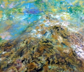 THE SUMMIT-This is the end of skiing season on a mountain with just a touch of snow on the cap